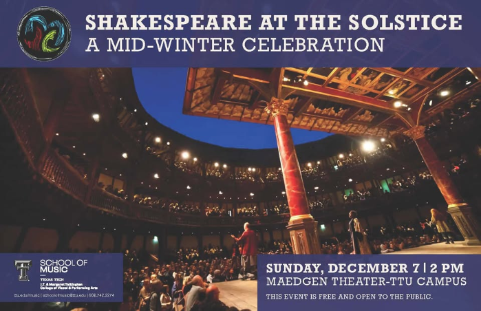 Shakespeare at the Solstice - a VMC holiday celebration!