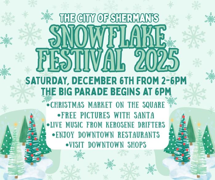 City of Sherman's Snowflake Festival on the Square