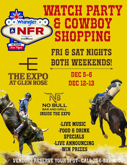 NFR Watch Party & Christmas Shopping