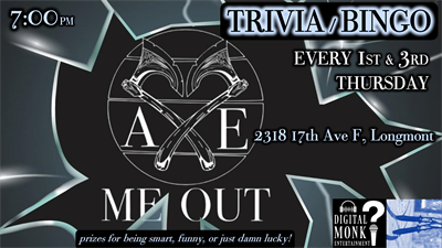 Axe Me Out Musica Bingo