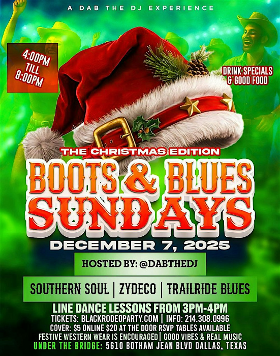 Boots & Blues Sundays "Christmas Edition"