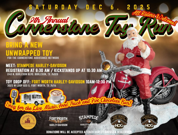 9th Annual Cornerstone Toy Run