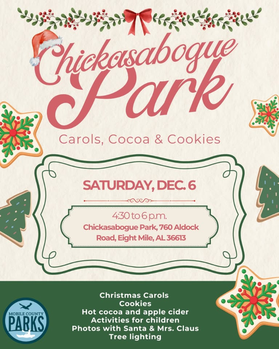 Carols, Cocoa, & Cookies at Chickasabogue Park