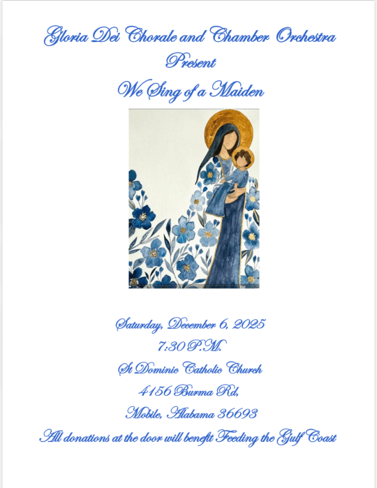 Gloria Dei Chorale and Chamber Orchestra: Christmas Concert, We Sing of a Maiden