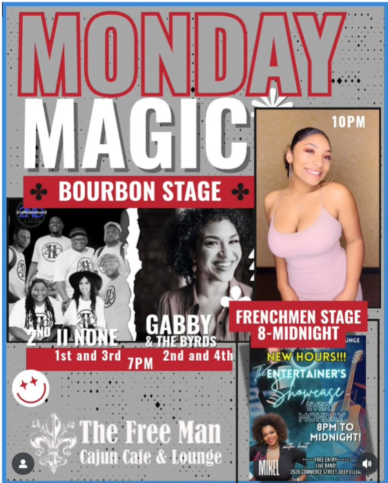 Monday at The Free Man