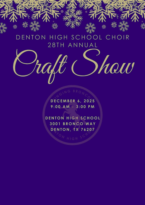 2025 Denton High School Choir Craft Show