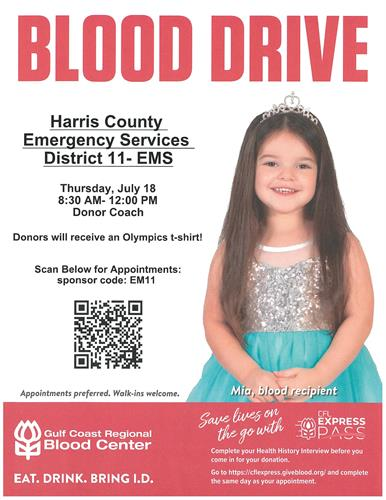 HCESD 11 Blood Drive