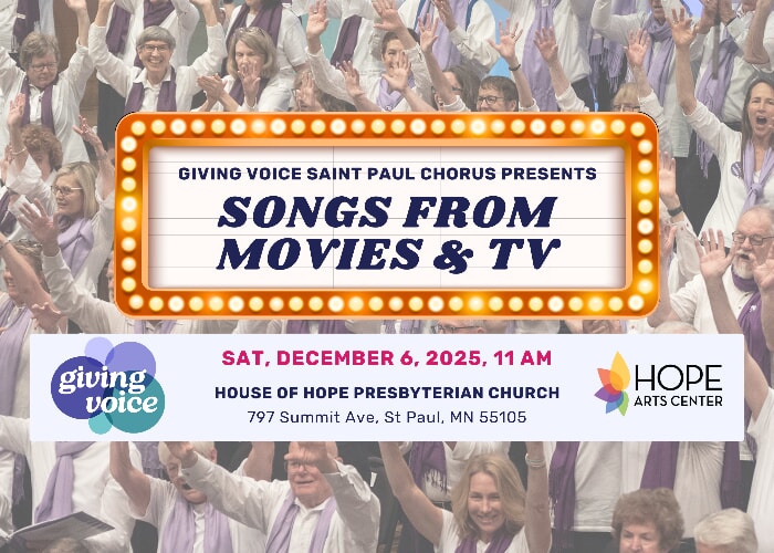 Giving Voice Saint Paul Chorus Presents: Songs from Movies & TV