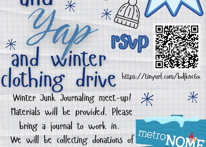 Scrap & Yap + Winter Clothing Drive