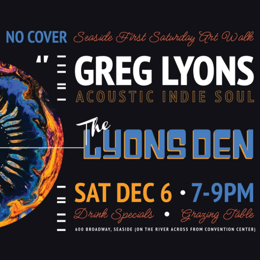 Greg Lyons Acoustic Indie Soul, Live Music