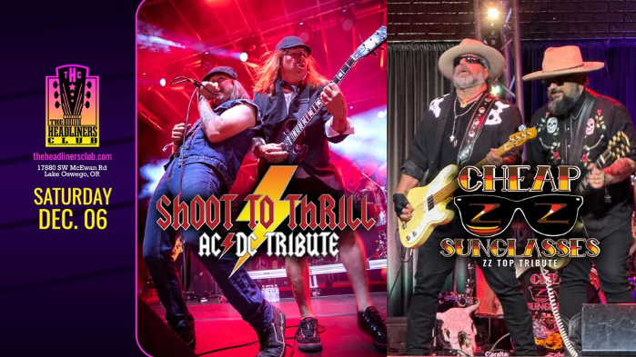 Shoot To Thrill [AC/DC tribute] • Cheap Sunglasses [ZZ Top] at