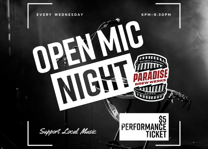 Open Mic Night @ Paradise Brew Werks