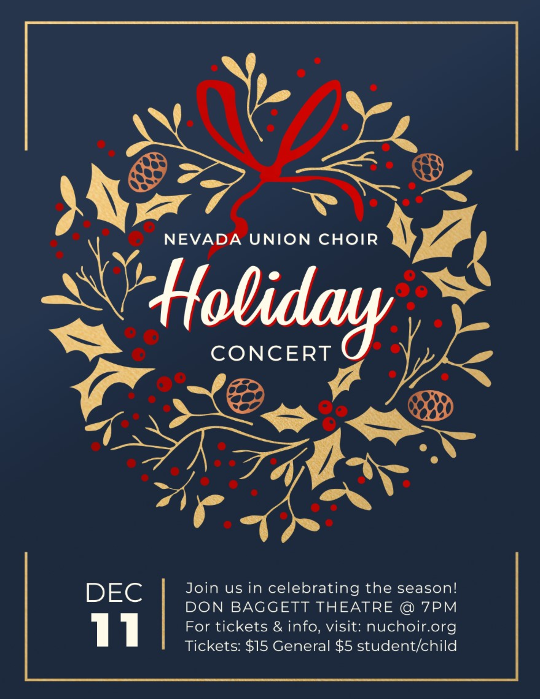 Nevada Union Choir's Winter Concert