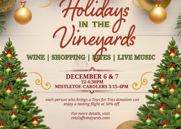 Retzlaff Holiday in the Vineyard Market + Live Music