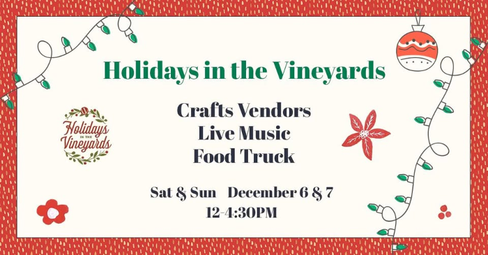 Holidays in the Vineyards