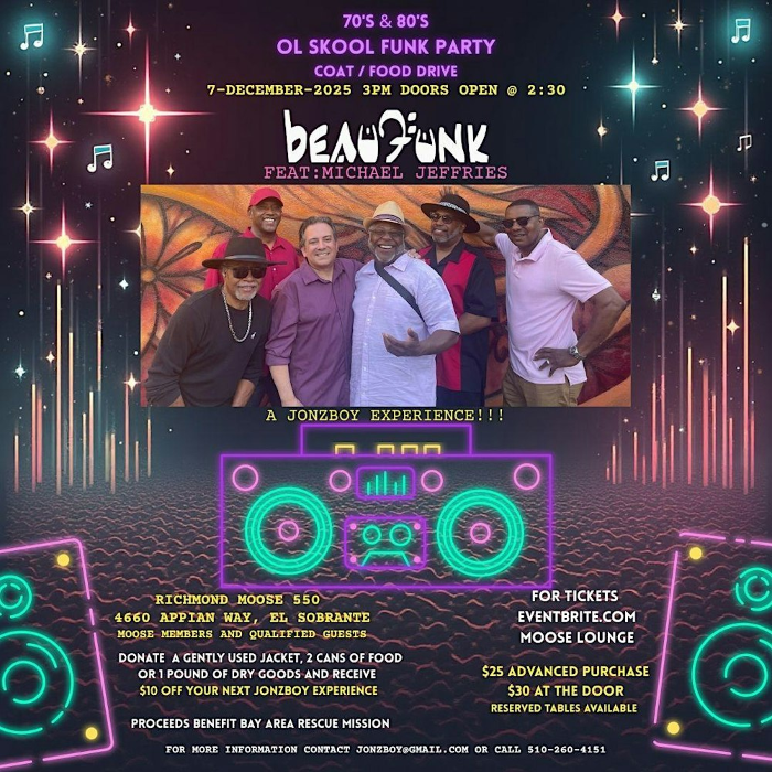 Ol Skool Funk Party …Coat/Food Drive