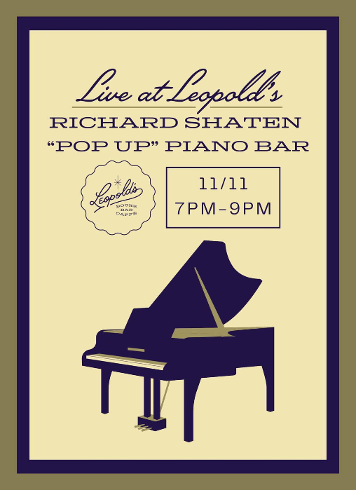"Pop Up" Piano Bar with Richard Shaten