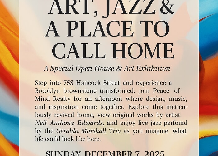 Art, Jazz & A Place to Call Home -- Open House