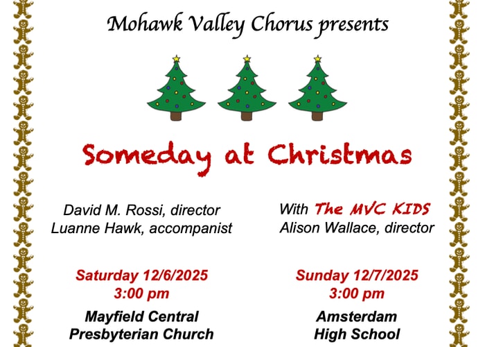 Mohawk Valley Chorus presents "Someday at Christmas"