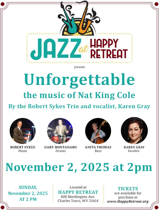 Unforgettable - the music of Nat King Cole By the Robert Sykes Trio and vocalist, Karen Gray