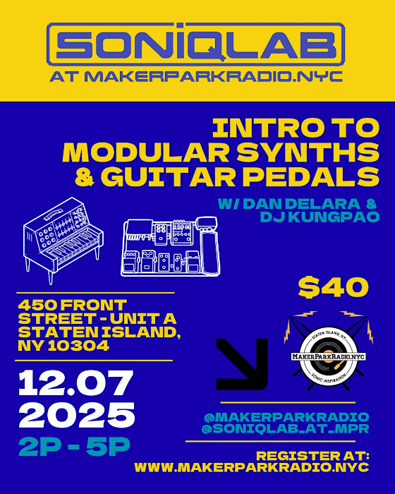 INTRO TO MODULAR SYNTHS & EFFECT PEDALS