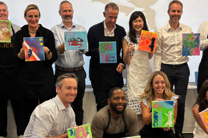 Holiday Sip and Stencil Class