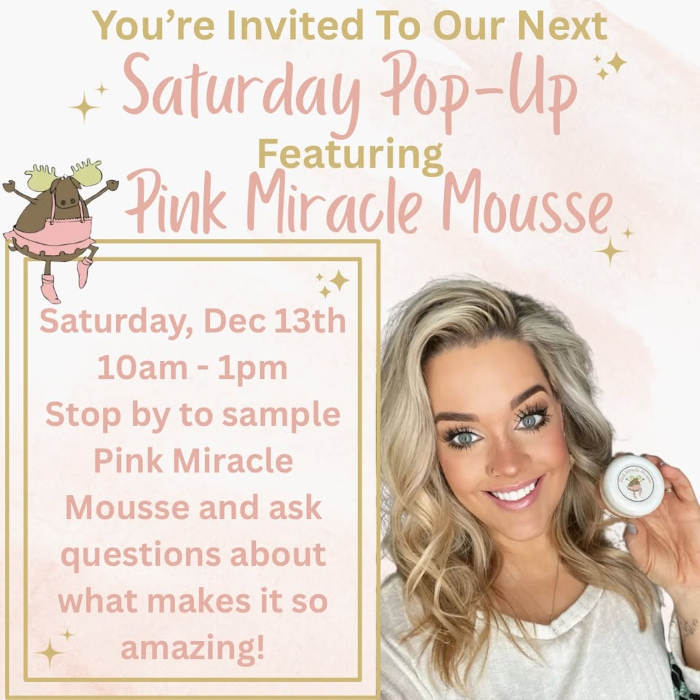 Holiday Pop-Up at The Market: Meet Pink Miracle Mousse!