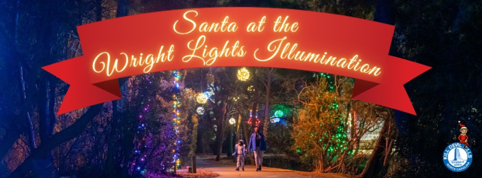 Santa at the Wright Lights Illumination