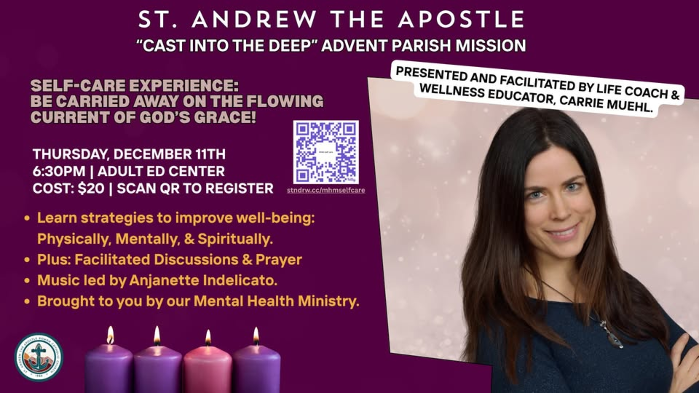 Advent Self Care Experience: Be Carried Away on the Flowing Current of God's Grace!