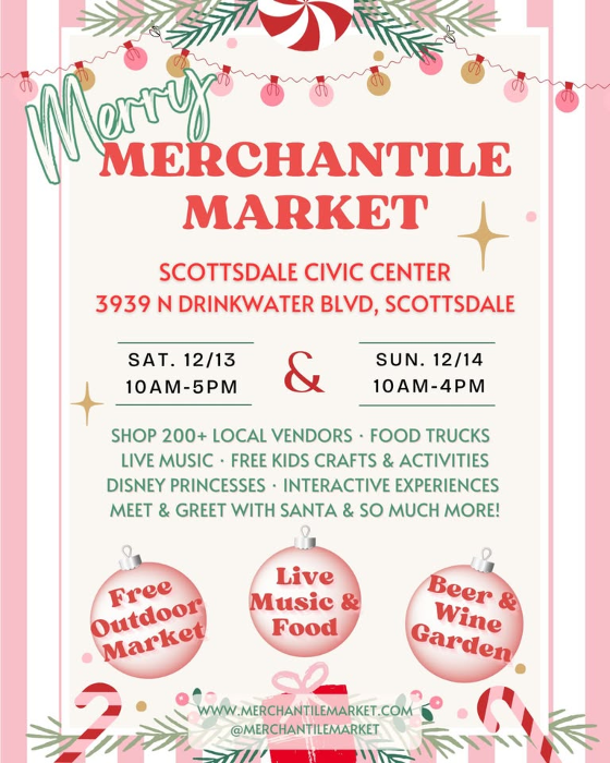 Merry Merchantile Market on December 13 & 14, 2025
