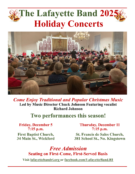 Lafayette Band Holiday Concerts 2025