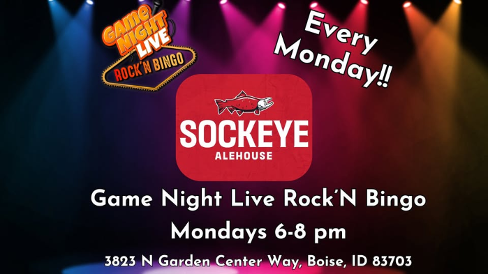 Game Night Live Rock'N Bingo is at Sockeye Ale House!
