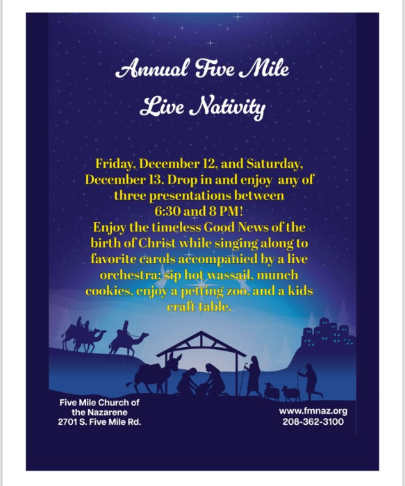 Five Mile Indoor Live Nativity
