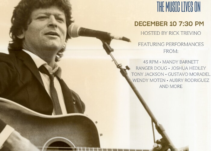 Harken Hall Announces Johnny Rodriquez Tribute Concert Set for December 10