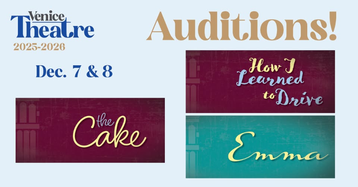 Auditions at Venice Theatre - Spring Plays