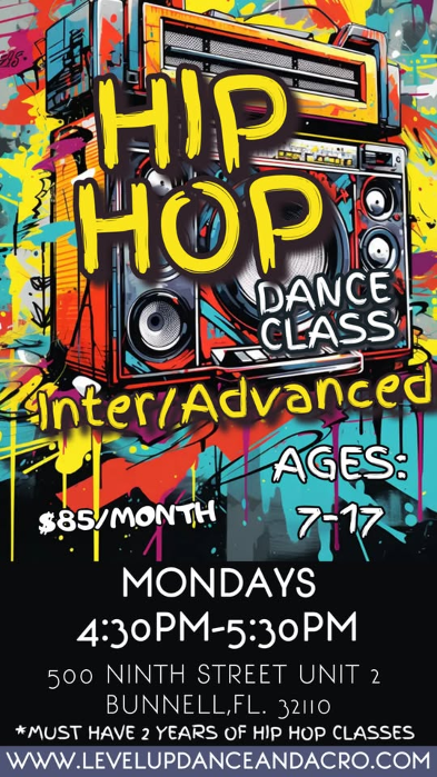 Intermediate/Advanced Hip Hop Dance Class