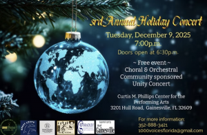 1000 Voices of Florida, INC: Holiday Unity Orchestra and Choral Concert