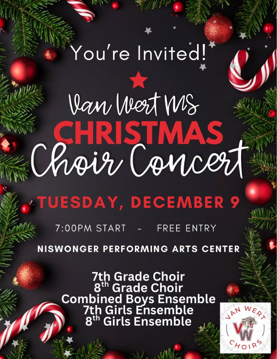 VWMS Christmas Choir Concert