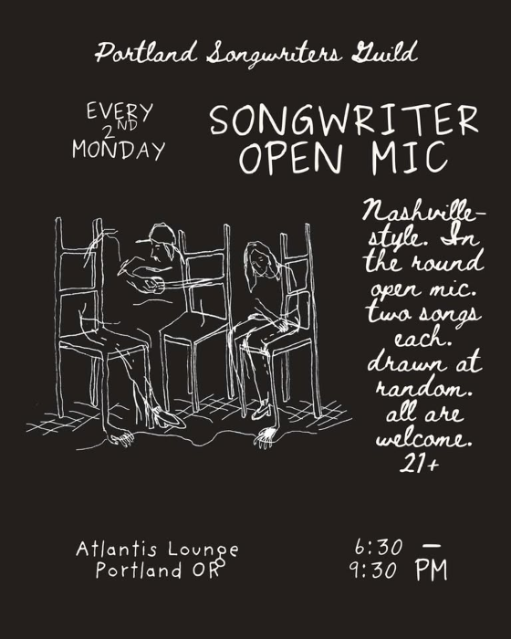 Portland Songwriters Open Mic