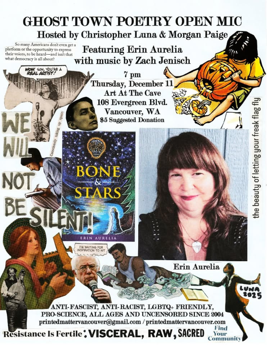 Ghost Town Poetry Open Mic Featuring Erin Aurelia