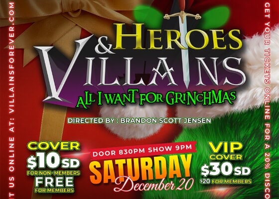 Heroes and Villains: All I Want for Grinchmas