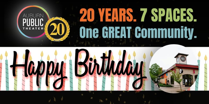 "Cheers to Twenty Years" at Auburn Public Theater