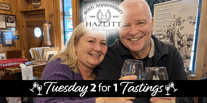Tuesday 2 for 1 Tastings at Hazlitt