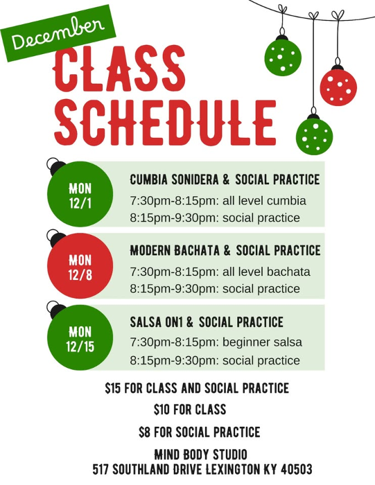 December Classes & Social Practice