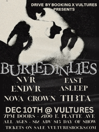 Buried In Lies, Nvr Endvr, Fast Asleep, Nova Crown, Th3ta