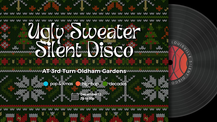 Ugly Sweater Silent Disco at 3rd Turn Oldham Gardens