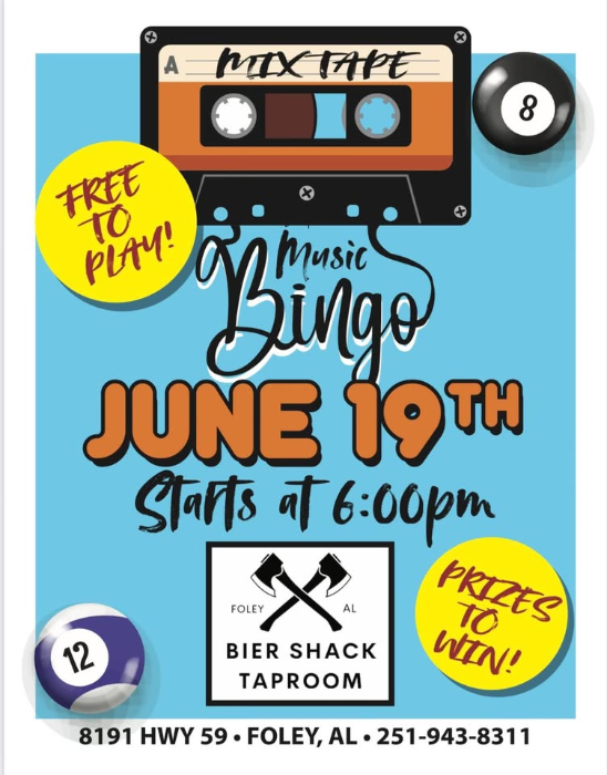 Music Bingo @ Bier Shack Taproom