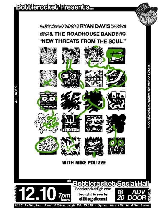 Ryan Davis & The Roadhouse Band w/ Mike Polizze at Bottlerocket Social Hall