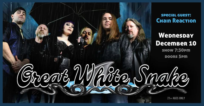 Great White Snake: Tribute to Great White and Whitesnake at Jergels