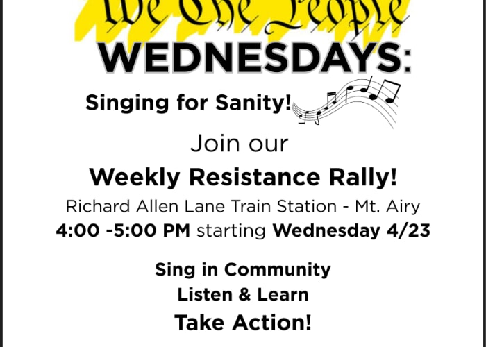 We The People Wednesdays: Singing for Sanity